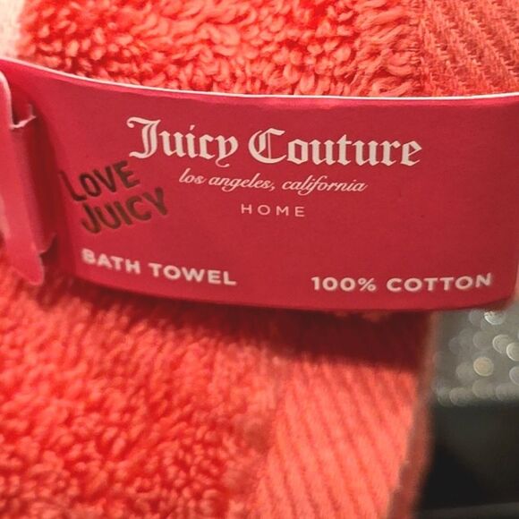Juicy Couture Home Juicy Logo Textured Bath & Towel Set - Picture 9 of 10